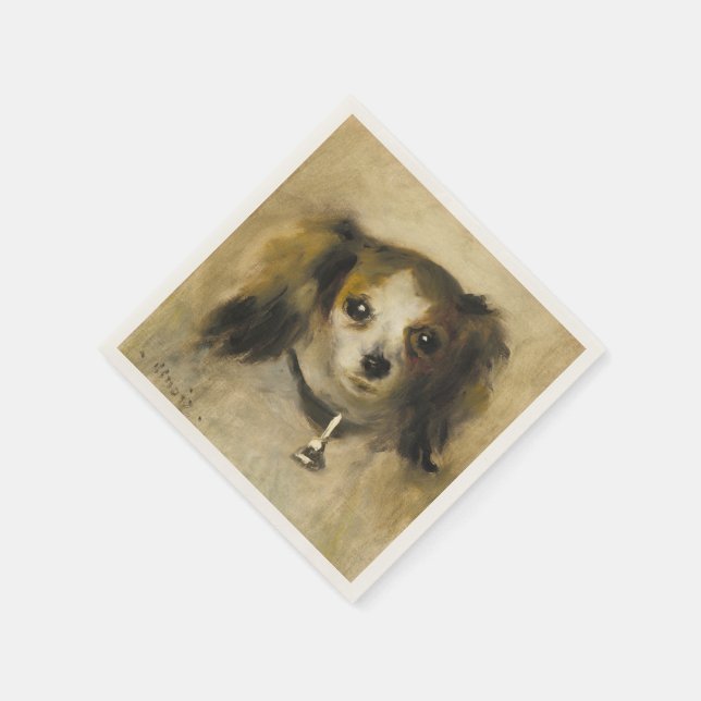 Guardanapo De Papel Chefe de cão, Auguste Renoir Art (Canto)