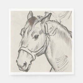 Guardanapo De Papel Chefe de Cavalo (por Alfred Dehodencq)