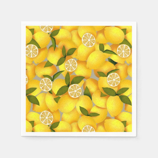 Guardanapo De Papel Cheio de limão (Frente)