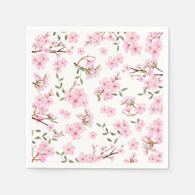 Guardanapo De Papel Cherry Blossom Bloom Paper Napkins (Frente)