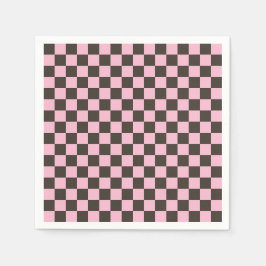 Guardanapo De Papel Cherry blossom checkered board pattern