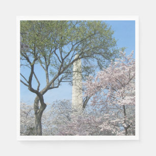 Guardanapo De Papel Cherry Blossoms e o Monumento de Washington em DC