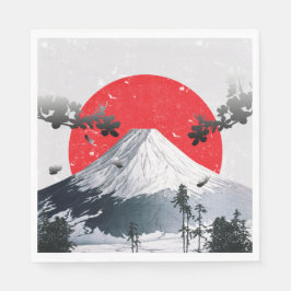 Guardanapo De Papel Cherry Blossoms Monte Fuji Japão
