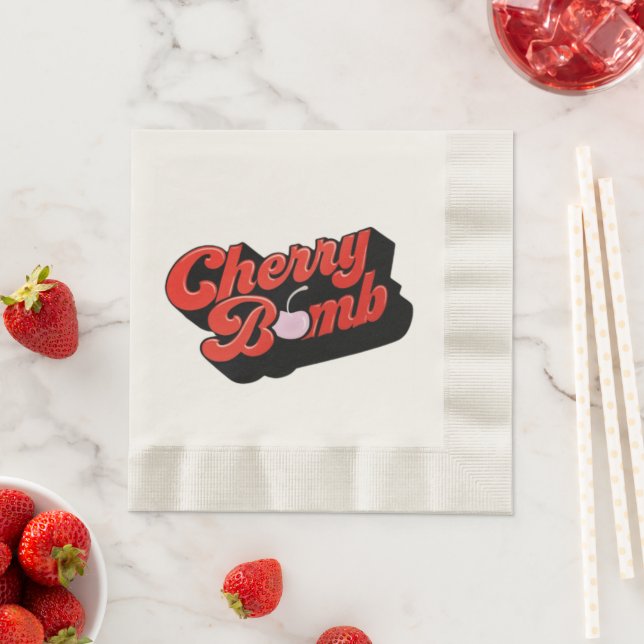 Guardanapo De Papel Cherry Bomb (Insitu)