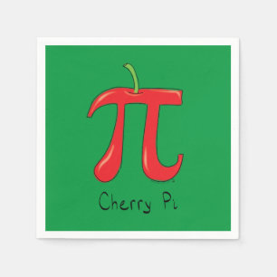 Guardanapo De Papel Cherry Pi - Símbolo Math Professor Engraçado