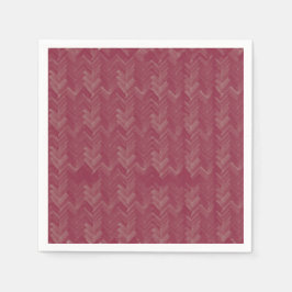 Guardanapo De Papel Chevron Herringbone Padrão Vermelho Luxurioso