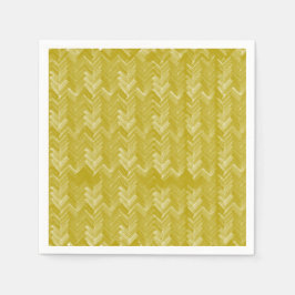 Guardanapo De Papel Chevron Herringbone Pattern Vintage Dourado