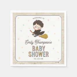 Guardanapo De Papel Chibi Harry Potter Chá de Bebê Mágico