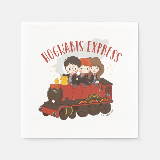 Guardanapo De Papel Chibi HOGWARTS EXPRESS™ Ride (Frente)