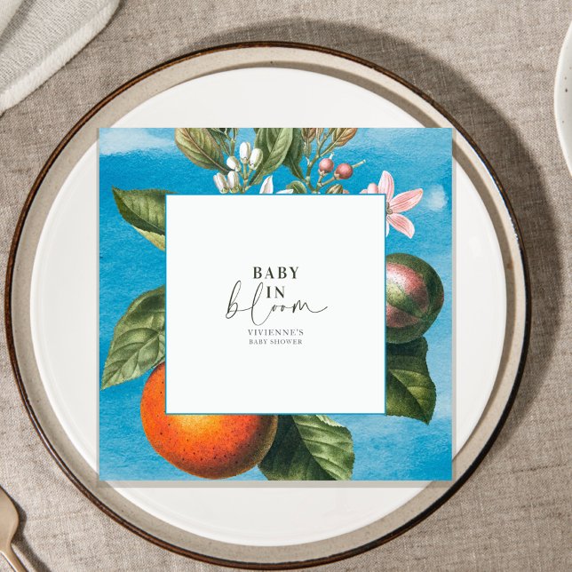 Guardanapo De Papel Chic Baby in Bloom Baby Shower |Arch (Criador carregado)