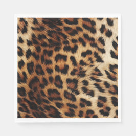Guardanapo De Papel Chic Brown Cream Leopardo