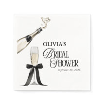 Chic Champanhe Bridal Shower Preto e Branco