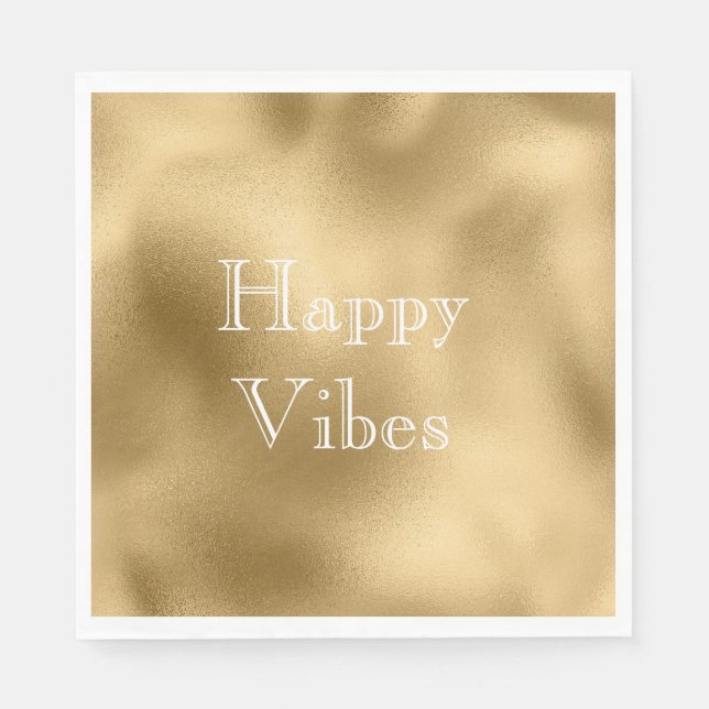 Guardanapo De Papel Chic Dourado (Frente)