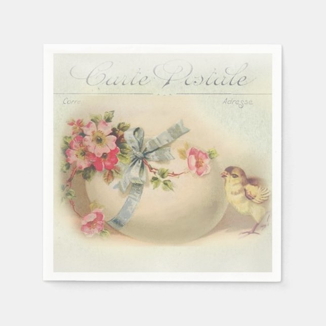 Guardanapo De Papel Chic e ovo vitorianos da Páscoa (Frente)