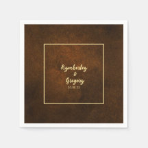 Chic Elegant Dark Brown Texturizado