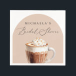 Guardanapo De Papel Chic Elegante Amor está a Ferver Chá de Noiva<br><div class="desc">Um guardanapo de chá de noiva chic e elegante no tema amor está a ferver.</div>