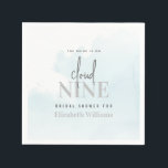 Guardanapo De Papel Chic Moderno A Noiva está no Chá de panela da Nuve<br><div class="desc">Moderno Chic A Noiva está no Chá de panela da Nuvem 9 Napkins</div>