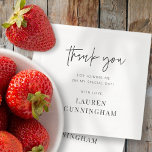 Guardanapo De Papel Chic Moderno Simples Obrigado<br><div class="desc">Design é composto por tipografia quic moderna com sans serif e serif font.</div>