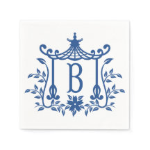 Chic Pagoda Monograma B Napkins