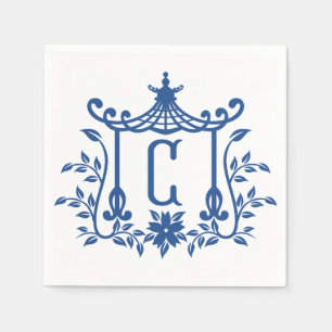 Guardanapo De Papel Chic Pagoda Monograma C Napkins