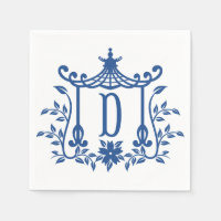 Chic Pagoda Monograma D Napkins