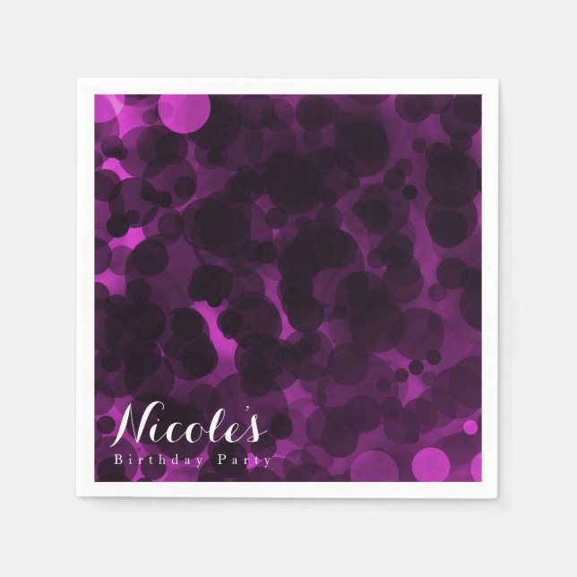 Guardanapo De Papel Chic Personalizado do Partido Chic Moderno de Pont (Frente)