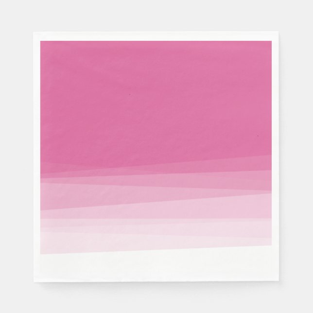 Guardanapo De Papel Chic Pink Watercolor Ombre (Frente)