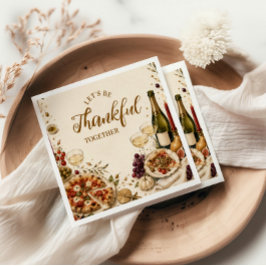 Guardanapo De Papel Chic Pizza & Prosecco Friendsgiving