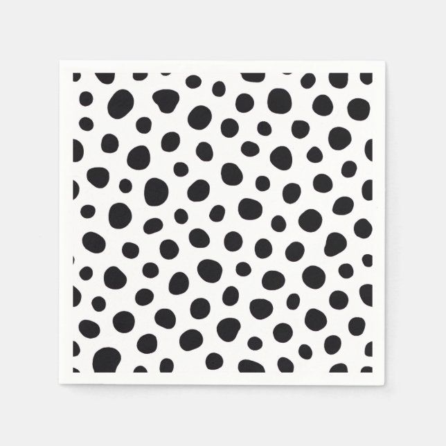 Guardanapo De Papel Chic Playful Energy Dalmatian Spot Pattern (Frente)