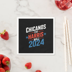 Guardanapo De Papel Chicanos para Harris Walz 2024 Presidencial 