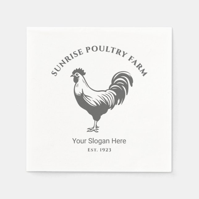 Guardanapo De Papel Chicken Farm Paper Napkin (Frente)