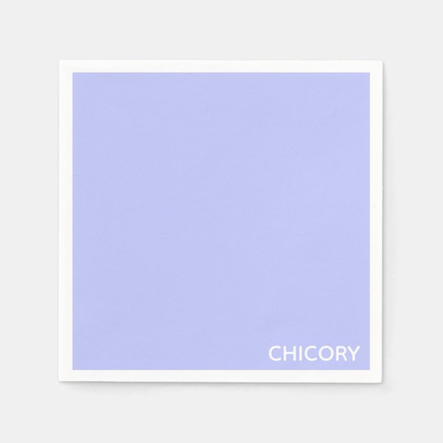 Guardanapo De Papel Chicória - Denominação de cor azul da flor (Frente)