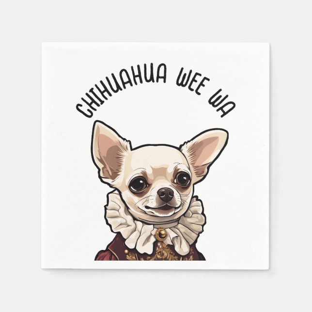 Guardanapo De Papel Chihuahua wee wa (Frente)