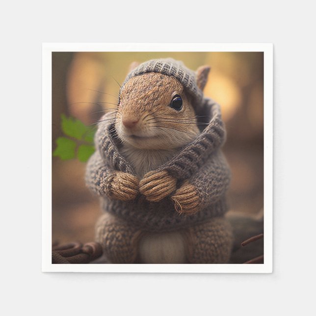 Guardanapo De Papel Chilly Squirrel (Frente)