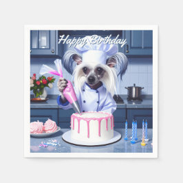 Guardanapo De Papel Chinese Crested Birthday