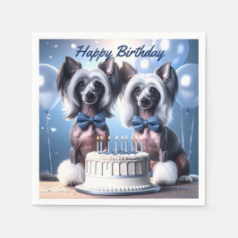 Guardanapo De Papel Chinese Crested Birthday