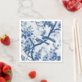 Guardanapo De Papel Chinoiserie Delight: Pássaros entre as Folhas Napk