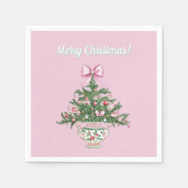 Guardanapo De Papel Chinoiserie Design Christmas Cocktail Napkin