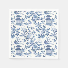 Guardanapo De Papel Chinoiserie Pagoda Crane Festa de aniversário