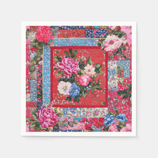 Guardanapo De Papel Chinoiserie Patchwork Floal