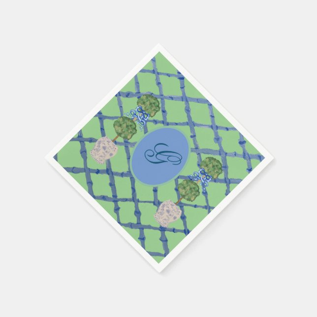 Guardanapo De Papel Chinoiserie pintada Ginger Jars Jar (Canto)