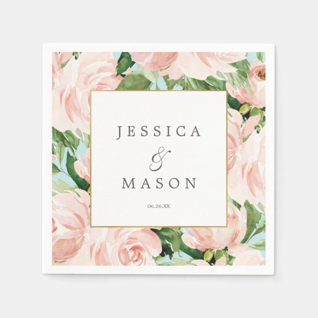 Guardanapo De Papel Chique Casamento Napkin Cocktail Napkin (Frente)