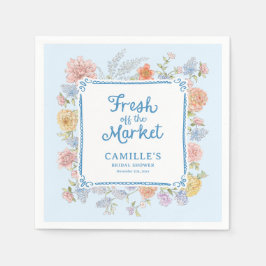 Guardanapo De Papel Chique Festa de Noivado Azul Fresh off the Market