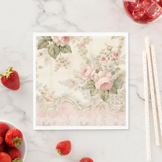 Guardanapo De Papel Chique Vintage francês (Insitu)