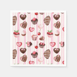 Guardanapo De Papel Choco Heart Paper Napkins