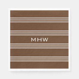 Guardanapo De Papel Chocolate Banhos de papel monograma personalizado