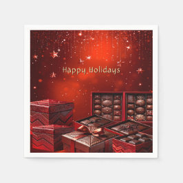 Guardanapo De Papel Chocolate Candy Holiday Napkin