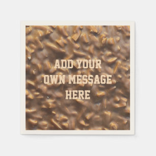 Guardanapo De Papel Chocolate Chunky Personalizado Texto Personalizado