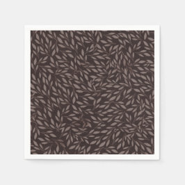 Guardanapo De Papel Chocolate Mauve Rosa Folhas Botânico Casamento