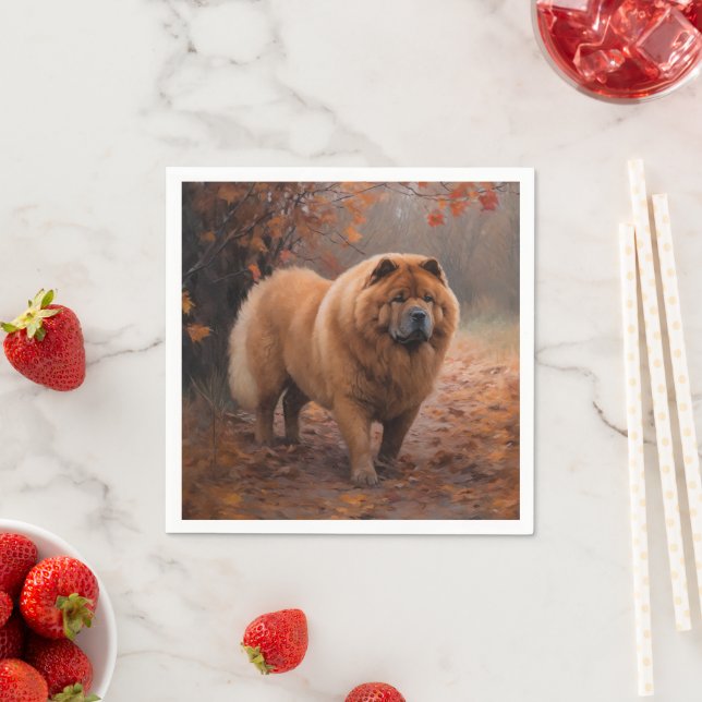 Guardanapo De Papel Chow Chow em Autumn Leaves Cai Inspire (Insitu)
